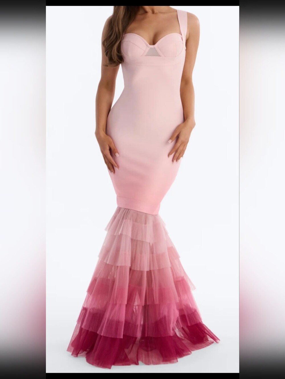Pink Mermaid Maxi Dress